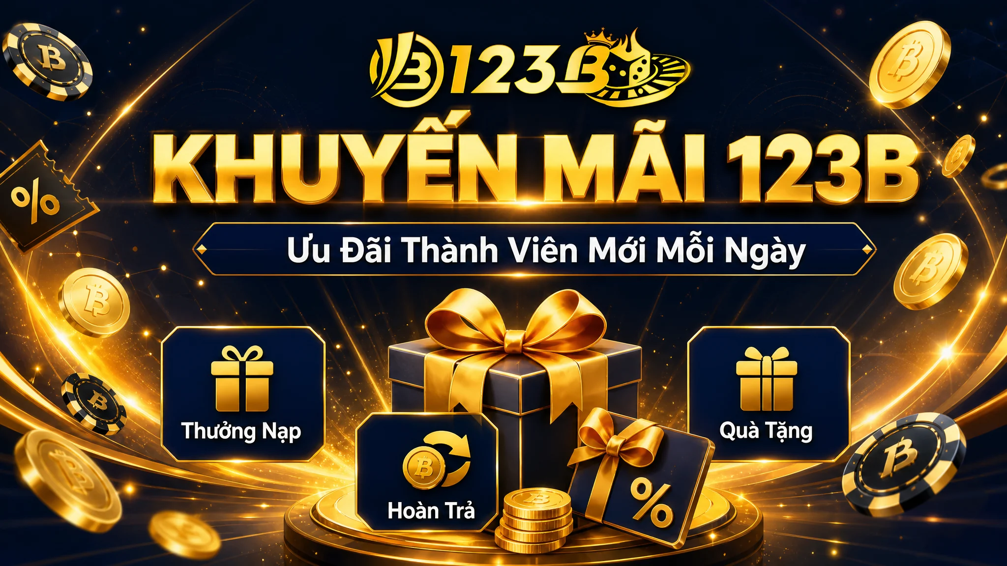 123B 8 Khuyến mãi 123B ưu đãi thành viên mới